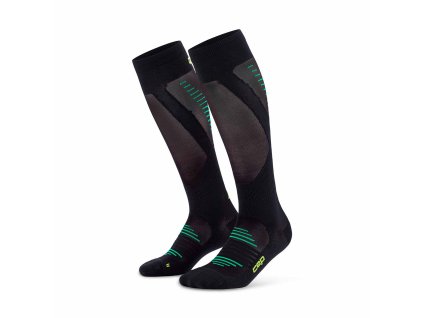 Pro Run Ultralight Socks Tall black WP705P WP805P front 2 white 4to5 1536x1536px